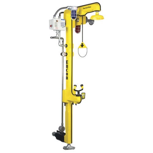 Напольный аварийный душ -  Therma-Flow® TF35B4777200 - ENCON SAFETY PRODUCTS INC. - фонтан для промывки глаз/лица