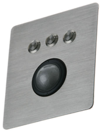 Трекбол лазер - PM-TB - IKEY Industrial Peripherals - встраиваемый / 38 мм / из нержавеющей стали