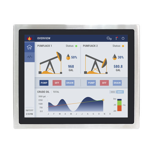 Монитор TFT-LCD - AEX-119PH - Maple Systems - с проекционно-емкостной технологией / промышленный / для опасных сред