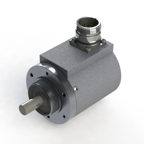 Абсолютный датчик угла поворота - AWA 58 - Hohner Elektrotechnik GmbH - со сплошным валом / параллельный / из нержавеющей стали