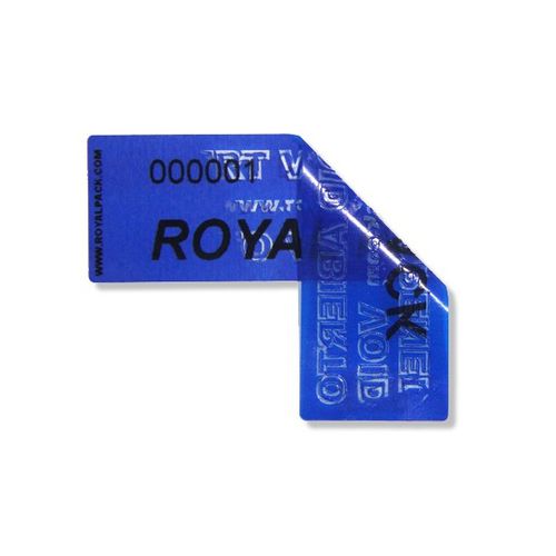 Этикетка для обеспечения безопасности - ROYAL PACK - из пластика / в рулонах / для защиты