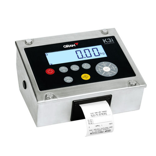 Весовой индикатор со встроенным принтером - Gram K3i Printer Indicator - Gram Group - цифровой / ЖК-дисплей / настольный