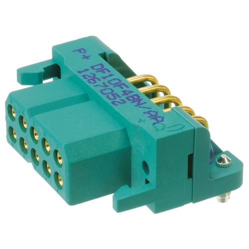 Гибридный соединитель - DF Series - Positronic Industries - PCB / прямоугольный / внутренняя резьба