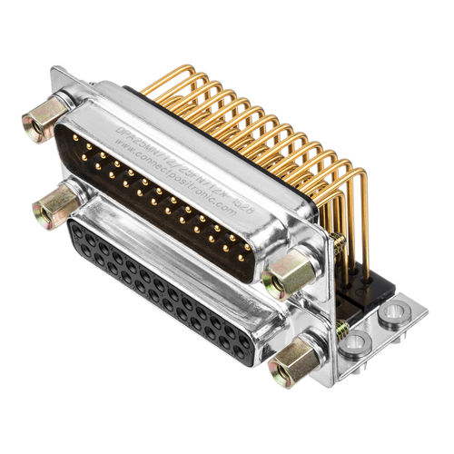 Соединитель двойной порт - DPB Series - Positronic Industries - для источника электропитания / D-sub / PCB