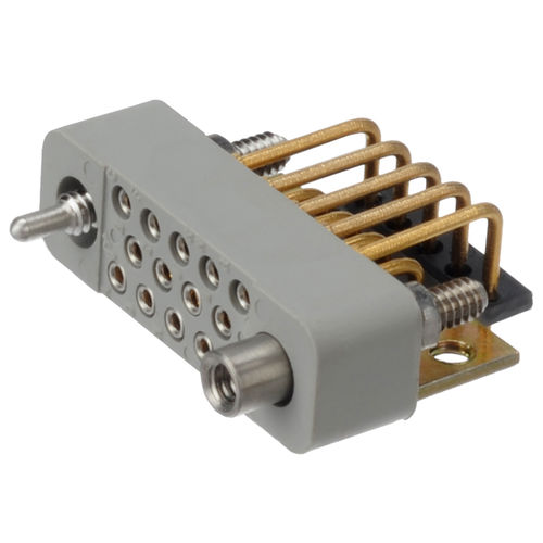 Прямоугольный соединитель - SMPL Series - Positronic Industries - для источника электропитания / PCB / с прямым углом