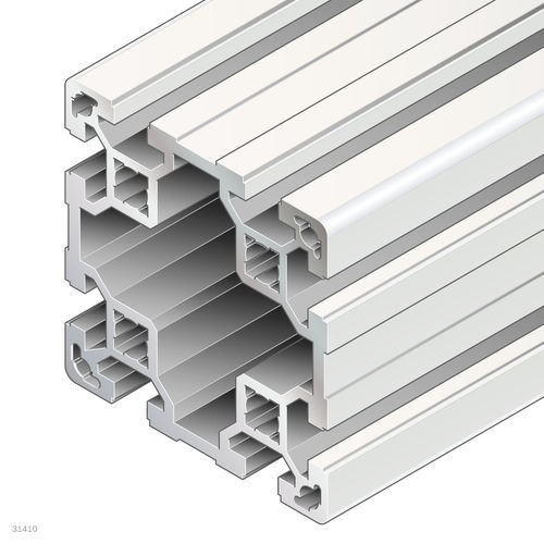 Профиль из анодированного алюминия - 3842529347 - Bosch Rexroth - Assembly Technology - прямоугольный / открытый