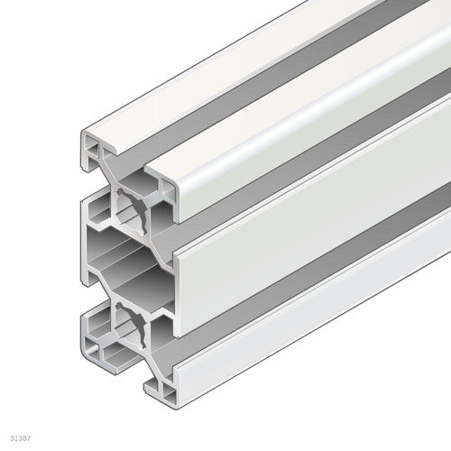 Профиль из анодированного алюминия - 3842557205 - Bosch Rexroth - Assembly Technology - прямоугольный / открытый