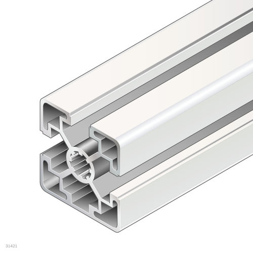 Профиль из анодированного алюминия - 3842557225 - Bosch Rexroth - Assembly Technology - прямоугольный / открытый