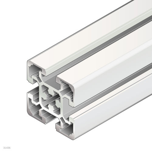 Профиль из анодированного алюминия - 3842529351 - Bosch Rexroth - Assembly Technology - прямоугольный / открытый