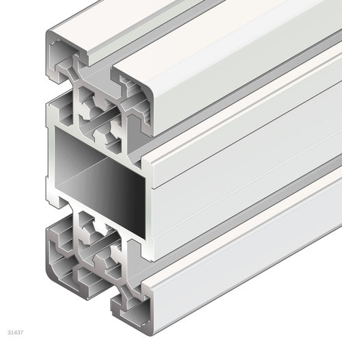 Профиль из анодированного алюминия - 3842537825 - Bosch Rexroth - Assembly Technology - прямоугольный / открытый