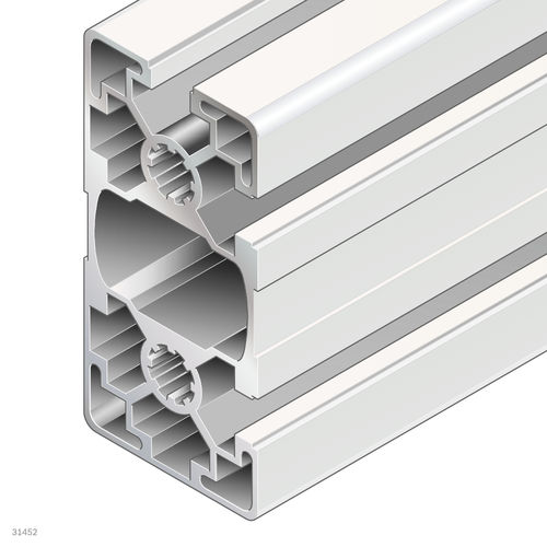 Профиль из анодированного алюминия - 3842538298 - Bosch Rexroth - Assembly Technology - с прямоугольным сечением / открытый