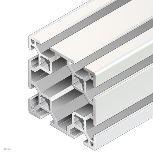 Профиль из анодированного алюминия - 3842535176 - Bosch Rexroth - Assembly Technology - с прямоугольным сечением / открытый