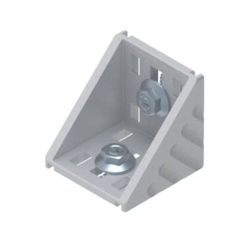 Угловой кронштейн для сборки - 3842551611 - Bosch Rexroth - Assembly Technology - из алюминия / из гальванизированной стали / 90°