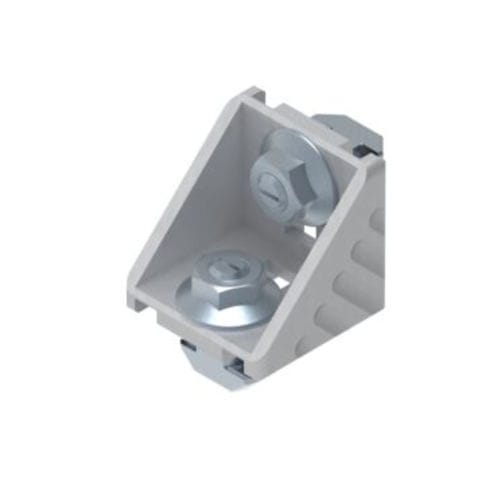 Угловой кронштейн для сборки - 3842551603 - Bosch Rexroth - Assembly Technology - из гальванизированной стали / 90°