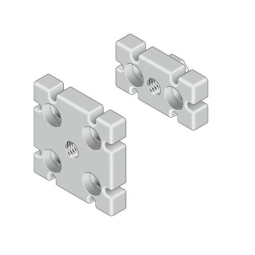 Опорная плита со шпонкой - 3842536564 - Bosch Rexroth - Assembly Technology - из алюминия / из гальванизированной стали / прямоугольная