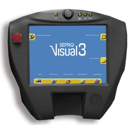 Терминал управления с сенсорным экраном - Visual 3  - SEPRO ROBOTIQUE - LCD / для робота / для контроля