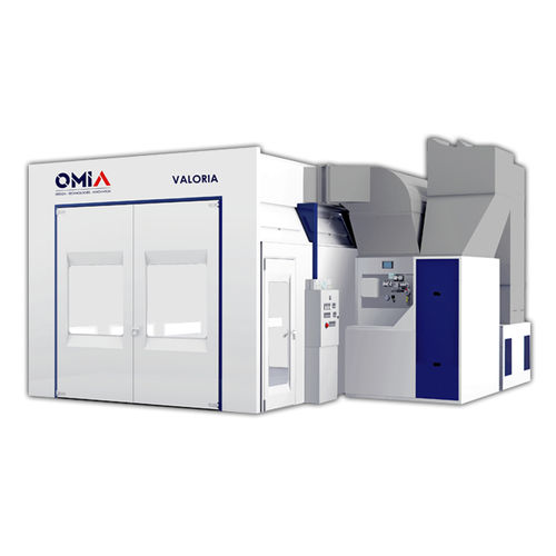 Закрытая окрасочная кабина - VALORIA 240 & 300 INT'L - OMIA - для транспортных средств / герметизированная / мобильная