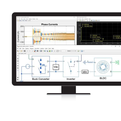 Программное обеспечение моделирования - Simscape Electrical™ - The MathWorks - 3D-моделирования / для мощных электрических систем / Hardware-in-the-Loop
