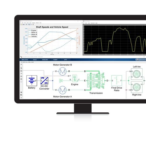 Программное обеспечение механического моделирования - Simscape Driveline™ - The MathWorks - 3D-моделирования / для электрических транспортных средств
