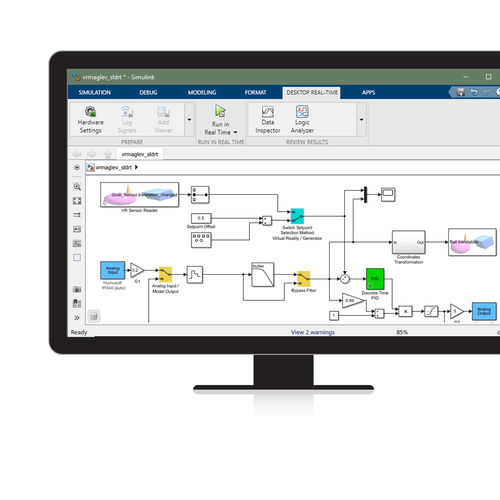 Программное обеспечение быстрого прототипирования - Simulink Desktop Real-Time™ - The MathWorks - моделирования / письменного стола / режим реального времени