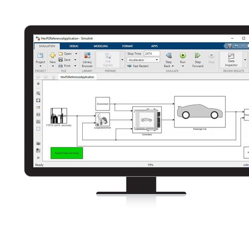 Программное обеспечение моделирования - Powertrain Blockset™ - The MathWorks - 3D-моделирования / для использования в автомобиле