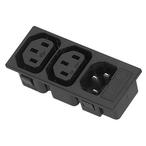Соединитель для источника электропитания - 44R01 Series - MPE-GARRY - Socket / прямоугольный / наружная резьба-внутренняя резьба