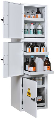 Шкаф для хранения - ALS ITC HE 3C1 EC - CYLTEC - для обеспечения безопасности / напольный / с выдвижным ящиком