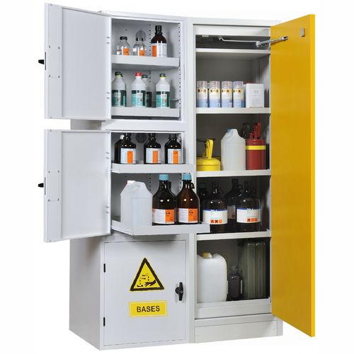 Шкаф для хранения - T30 IHE + HE 3C1 EC - CYLTEC - для обеспечения безопасности / напольный / с выдвижным ящиком