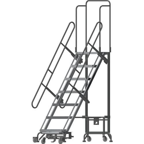 Складная выдвижная лестница - HY-LA-073212P-F - BALLYMORE - из алюминия / из стали / подвижная