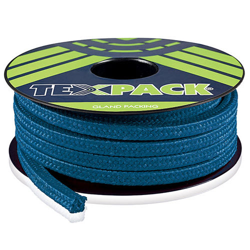 Плетеная набивка из ПТФЭ - BLUE PACK 4107 - TEXPACK - из синтетического волокна / с повышенной сопротивляемостью / для центробежного насоса