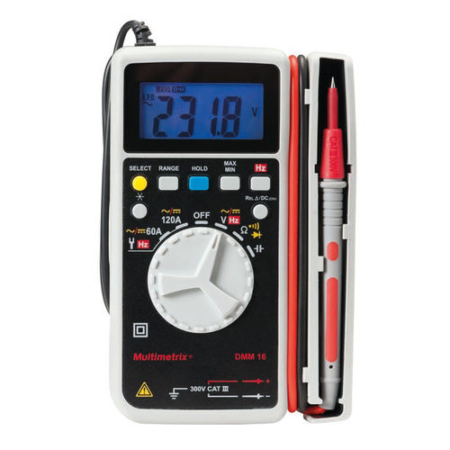 Цифровой мультиметр - DMM 16 - MULTIMETRIX - переносной / 600 В / 120 A