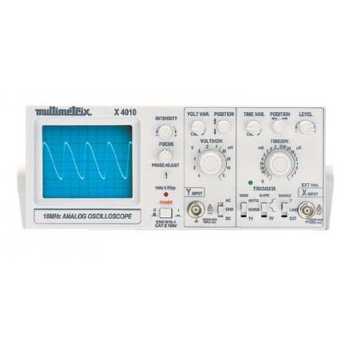 Аналоговый осциллограф - X 4010 - MULTIMETRIX - настольный / 2 канала / одноканальный