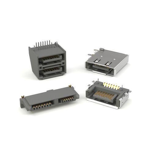 Соединитель SATA - SATA series - ADAM tech - для передачи данных / eSata / с прямым углом
