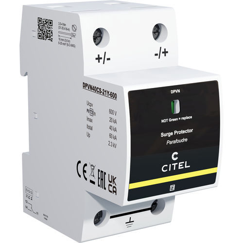 Молниеотвод тип 2 - DPVN40CS-21Y series - CITEL - телесигнализации / для фотогальванической установки / защита от перенапряжения