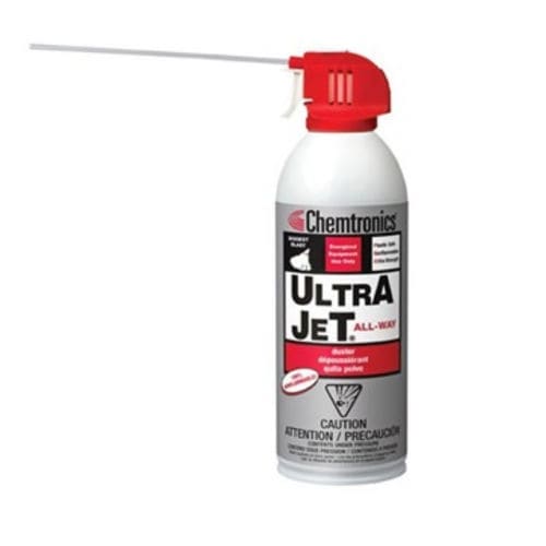 Аэрозоль для очистки - Ultrajet® All-Way - CHEMTRONICS - пылеулавливающий / для пластмассы / невоспламеняющийся