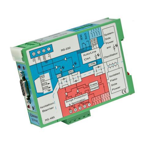 Преобразователь RS-232 - DCP485 - Dataforth Corporation - RS-485 / на DIN-рейке / компактный
