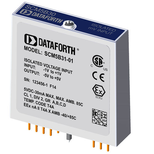 Аналоговый входной модуль - SCM5B31-01 - Dataforth Corporation - напряжения / для мониторинга состояния оборудования / для установки на печатной плате