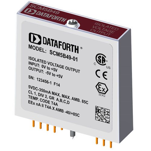 Выходной модуль напряжения - SCM5B49-01 - Dataforth Corporation - аналоговый / для установки на печатной плате