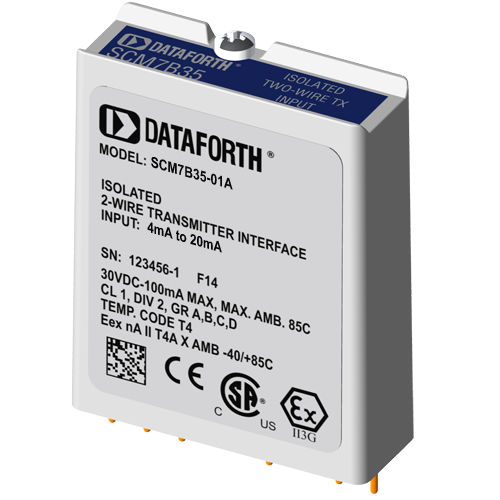 Входной модуль для датчика - SCM7B35-01A - Dataforth Corporation - изолированный / 2 провода / с питанием от контура
