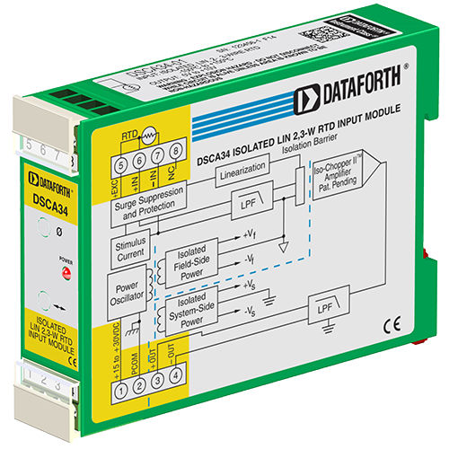 Входной модуль обработки сигналов - DSCA34-01 - Dataforth Corporation - для RTD / изолированный / 2 провода
