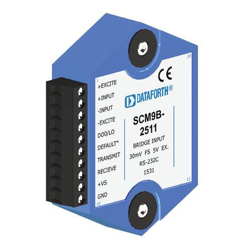 Входной модуль обработки сигналов - SCM9B-2511 - Dataforth Corporation - для тензометра / от датчика до ПК / умный