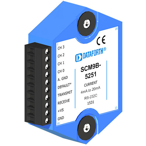 Модуль обработки сигналов четыре канала - SCM9B-5251 - Dataforth Corporation - входной / тока / от датчика до ПК