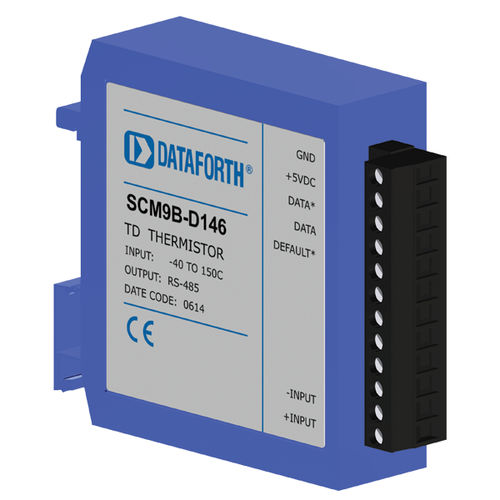 Модуль обработки сигналов на DIN-рейке - SCM9B-D146 - Dataforth Corporation - входной / для термистора / от датчика до ПК