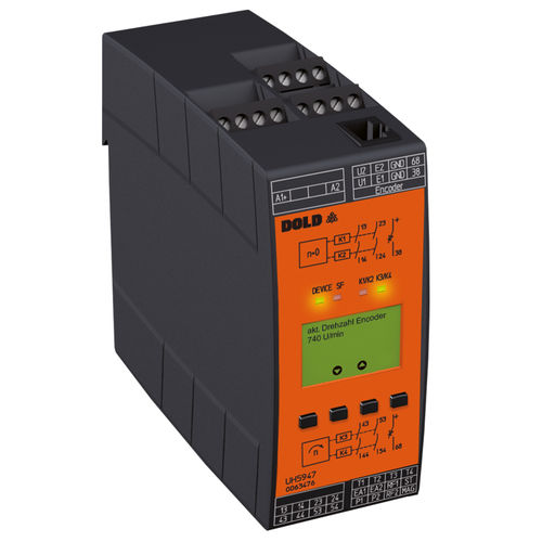 Безопасный монитор для нулевой скорости - SAFEMASTER S | UH 5947 - DOLD - для скорости / на DIN-рейке