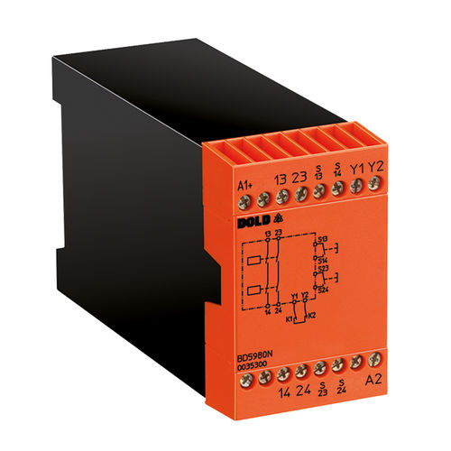 Реле безопасности с аварийной остановкой - BD 5980N - DOLD - 2NO / SIL / IEC