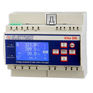 Анализатор для наблюдения - PFNK6-FQ5D9-121 KILO F NET D6 PQ WEB LOG 16 - ELECTREX - для электросети / сети перем. тока / качества энергии