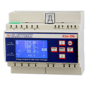 Анализатор для наблюдения - PFNK6-1Q5D9-121 KILO NET D6 PQ WEB LOG - ELECTREX - для электросети / сети перем. тока / для сетей