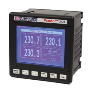 Анализатор для наблюдения - FEMTO PRO 96 ECT 230-240V - ELECTREX - для электросети / сети перем. тока / для трехфазных электрических сетей
