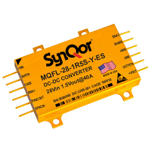 Регулируемый преобразователь DC/DC - MQ 28 series - SYNQOR - для печатной платы / с одним выходом / с двойным выходом