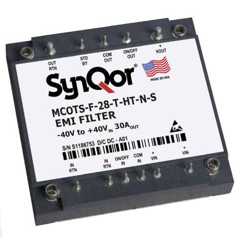 Электронный фильтр нижних частот - Mil-COTS 28 V  - SYNQOR - пассивного типа / DC / дифференциальный режим